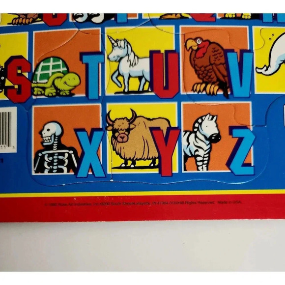 Vtg Rose Art Brand Set Of 3 Cardboard Frame Puzzle Ages 2 to 5 1993 USA - Picture 6 of 8